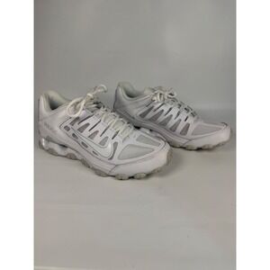 Nike Reax 8 TR Athletic Cross Training Shoes White Silver Mens 7.5 Womens 9